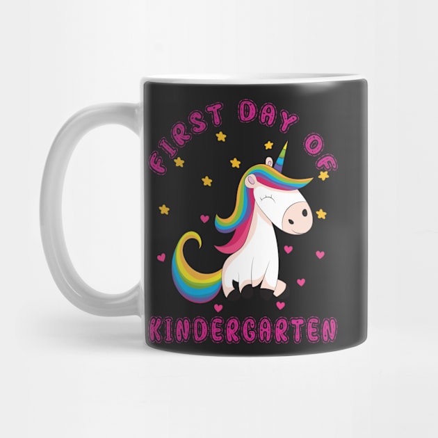 Cute Unicorn | First Day Kindergarten by Estrytee